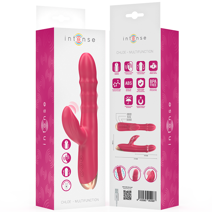 INTENSE - CHLOE VIBRATOR MULTIFUNKTION 3-IN-1 ROT