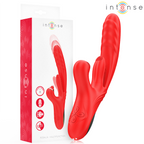 INTENSE - ROSALIA MULTIFUNKTIONSDILDO 3 IN 1 ROT