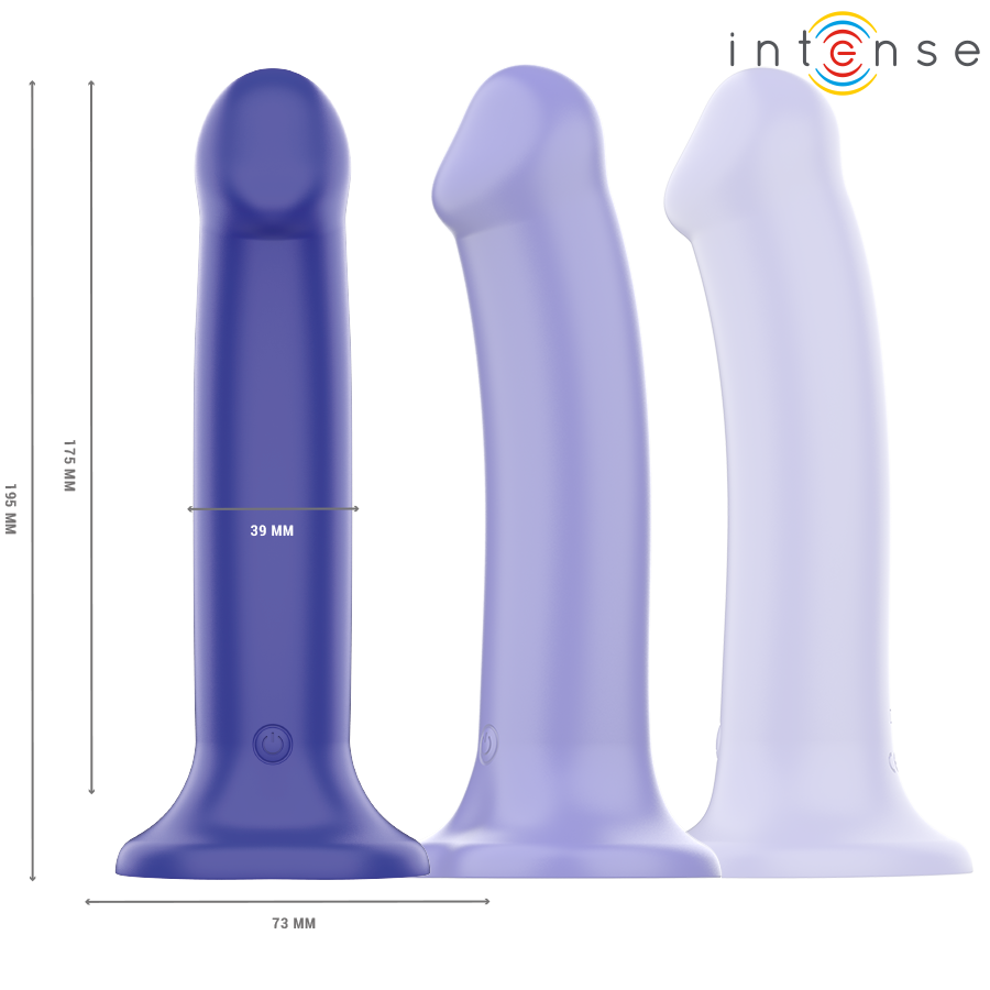 INTENSE - VICTORIA SAUGNÄPFEN-VIBRATOR MIT 10 VIBRATIONSMODI DUNKELBLAU FERNBEDIENUNG
