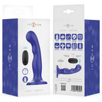 INTENSE - SHORTY VIBRATEUR AVEC VENTOUSE TÉLÉCOMMANDE BLEUE