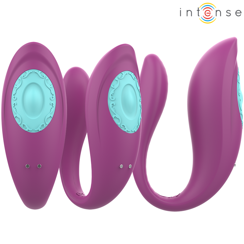 INTENSE - ANNIE VIBRATOR UND U-FÖRMIGER STIMULATOR VIOLETT FERNBEDIENUNG
