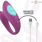 INTENSE - ANNIE VIBRATOR UND U-FÖRMIGER STIMULATOR VIOLETT FERNBEDIENUNG
