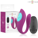 INTENSE - ANNIE VIBRATOR UND U-FÖRMIGER STIMULATOR VIOLETT FERNBEDIENUNG