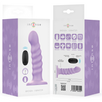 INTENSE - BRENDA VIBRATEUR TAILLE M DESIGN SPIRALE 10 VIBRATIONS VIOLET TÉLÉCOMMANDE