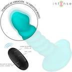 INTENSE - BUFFY VIBRATOR GRÖSSE S SPIRALDESIGN 10 VIBRATIONEN BLAUE FERNBEDIENUNG