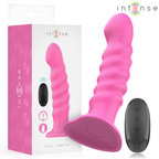 INTENSE - CINDY VIBRATOR GRÖSSE L SPIRALDESIGN 10 VIBRATIONEN ROSA FERNBEDIENUNG