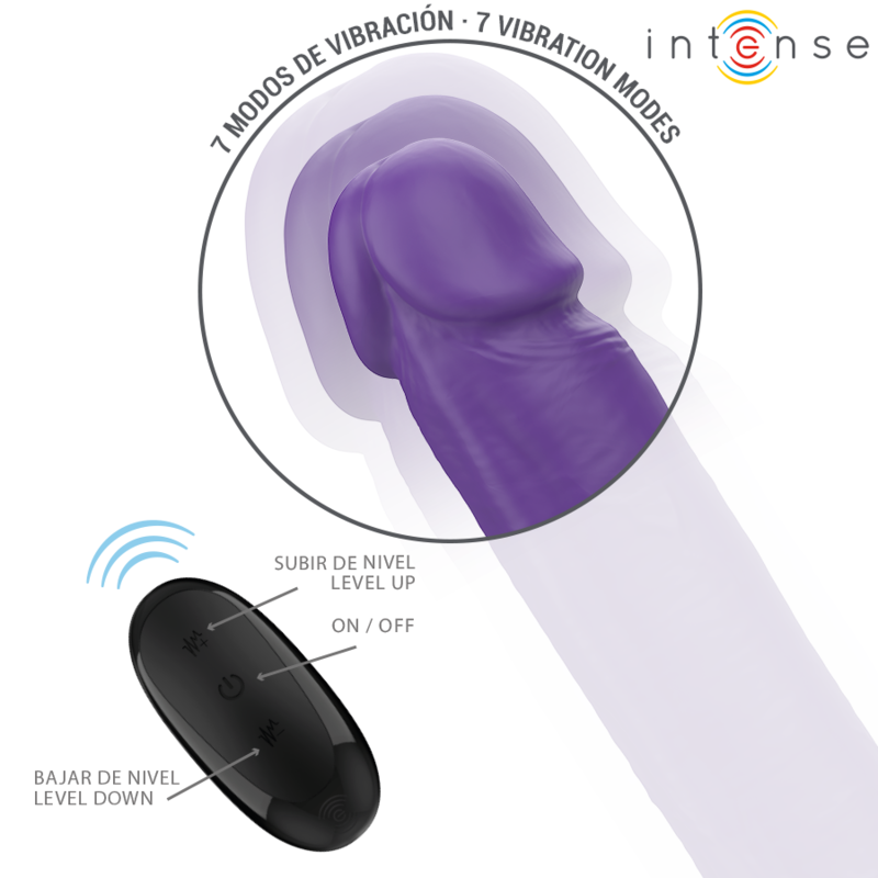 INTENSIV - GUNTER DILDO DOPPELVIBRATOR 40 CM LILA FERNBEDIENUNG