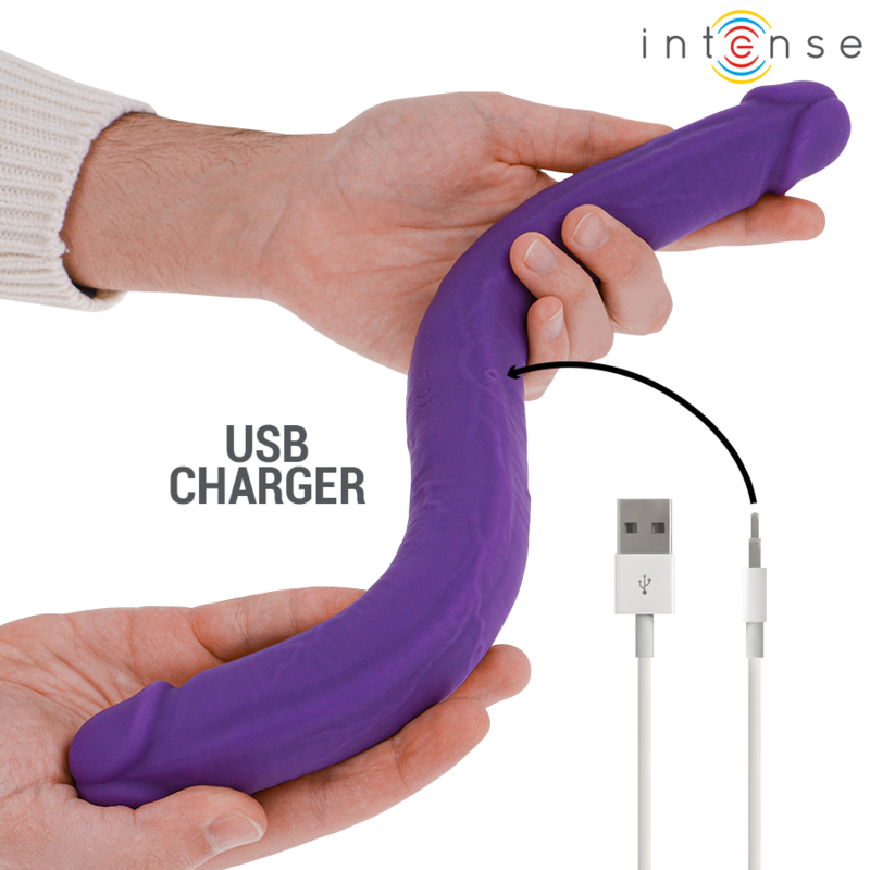 INTENSIV - GUNTER DILDO DOPPELVIBRATOR 40 CM LILA FERNBEDIENUNG