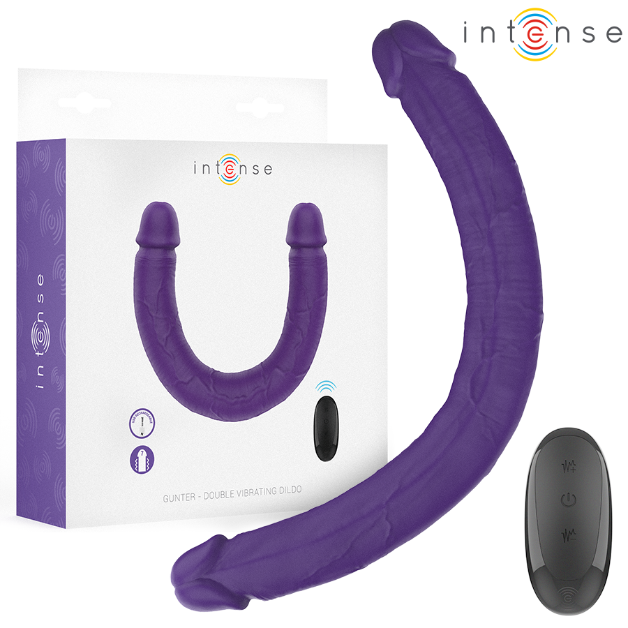 INTENSIV - GUNTER DILDO DOPPELVIBRATOR 40 CM LILA FERNBEDIENUNG