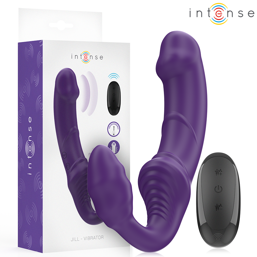 INTENSE - JILL DOPPELVIBRATOR 20 CM VIOLETT FERNBEDIENUNG