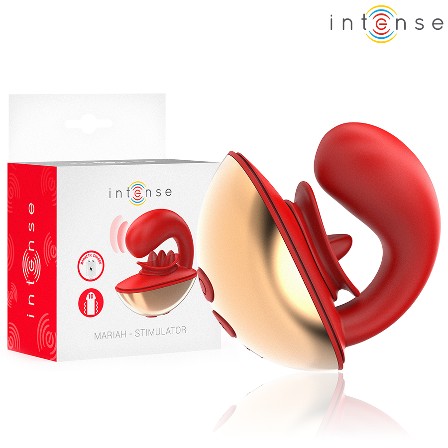 INTENSIV – U-FÖRMIGER VIBRATOR & STIMULATOR MARIAH 10 VIBRATIONEN ROT