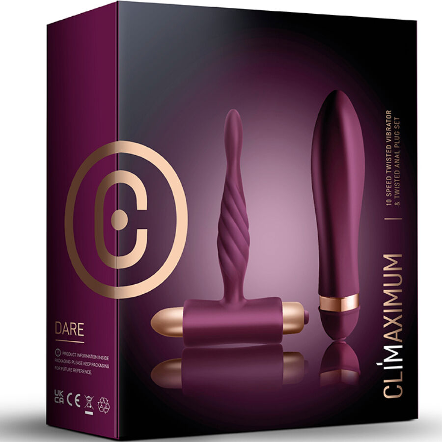 CLIMAXIMUM - DARE VIBRATOR-SET TWISTED + ANALPLUG FÜR ANFÄNGER
