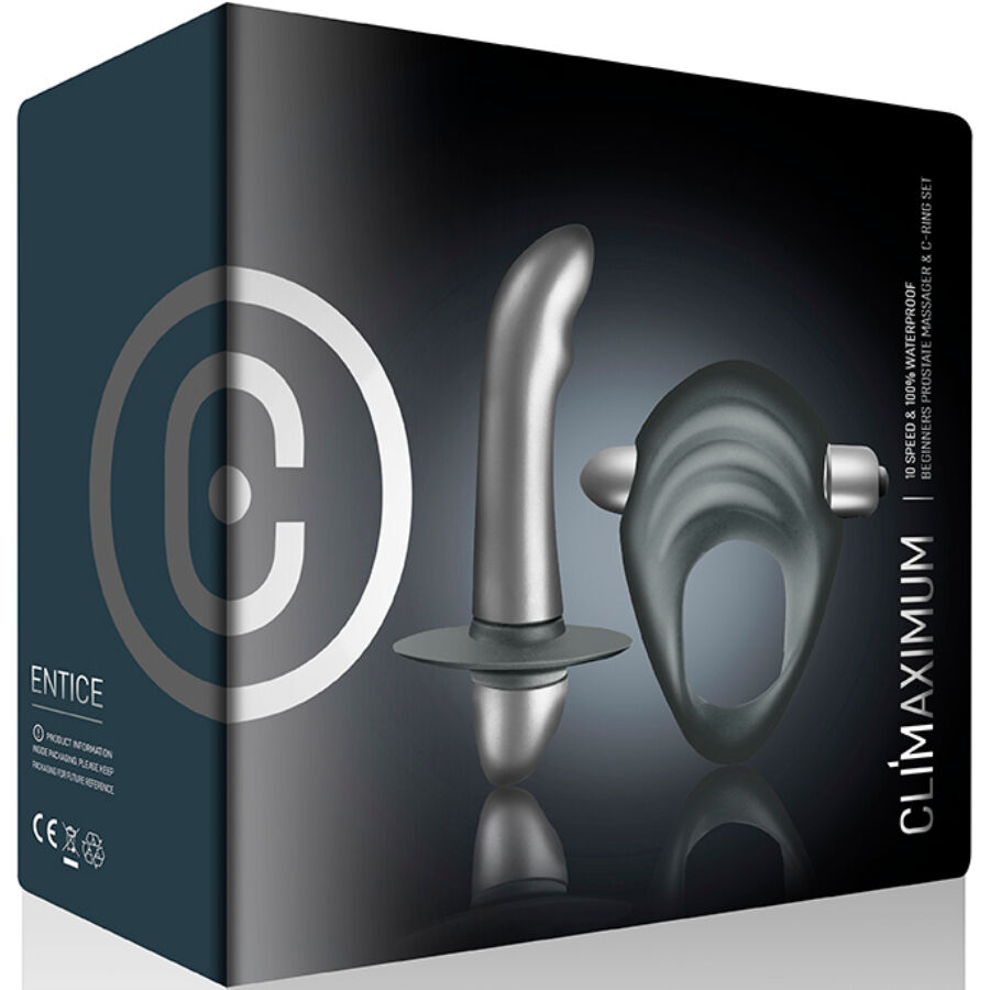 CLIMAXIMUM - VERFÜHRUNGS-KIT PENISRING + PROSTATAVIBRATOR ANFÄNGER