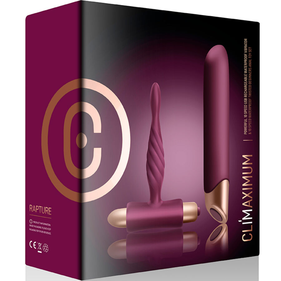 CLIMAXIMUM - KLASSISCHES VIBRATOR-SET + ANFÄNGER-ANALPLUG