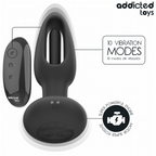 ADDICTED TOYS - PLUG ANAL AVEC LANGUE VIBRANTE ET TÉLÉCOMMANDE