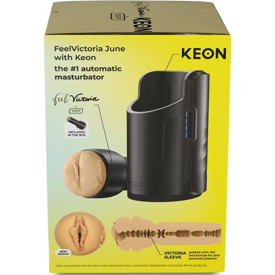 KIIROO - KEON WIFI COMBO VICTORIA JUNE AUTOMATISCHER MASTRUBATOR + FEEL STROKER