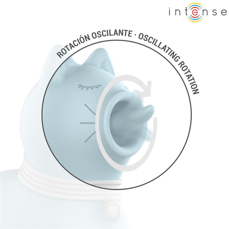 INTENSE - STIMULATEUR DUCHESSE AVEC LANGUE ROTATIVE 360º BLEU