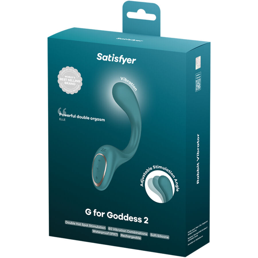 SATISFYER - G FÜR FRESSEN 2 KANINCHEN-VIBRATOR GRÜNE FLASCHE