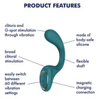 SATISFYER - G FÜR FRESSEN 2 KANINCHEN-VIBRATOR GRÜNE FLASCHE
