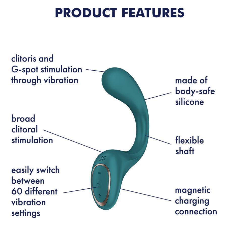 SATISFYER - G FÜR FRESSEN 2 KANINCHEN-VIBRATOR GRÜNE FLASCHE