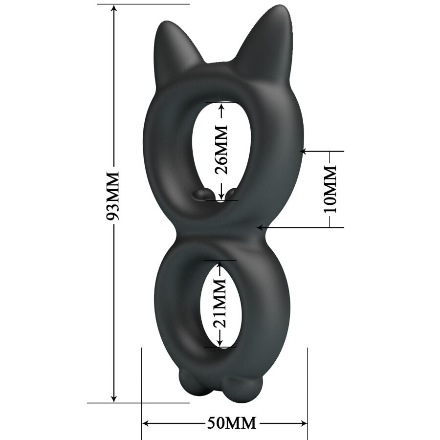 CRAZY BULL - DOPPELRING AUS SILIKON TORAN MODELL 20