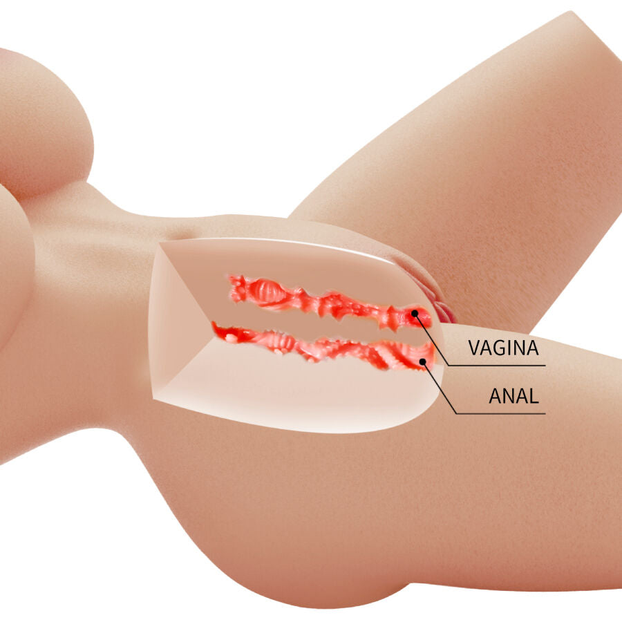 CRAZY BULL - REALISTISCHER WEIBLICHER TORSO LILY VAGINA UND ANUS 4 KG