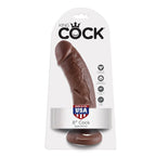 KING COCK - 8 BRAUNE DILDOS 20,3 CM