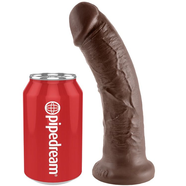 KING COCK - 8 BRAUNE DILDOS 20,3 CM