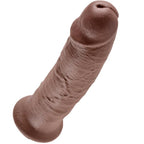 KING COCK - 10 BRAUNE GUMMIPUPPEN 25.4 CM