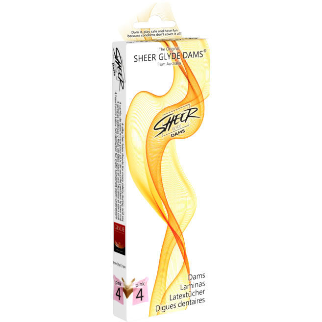 SHEER GLYDE - DENTAL DAM LATEX ORALER SEX ERDBEERE