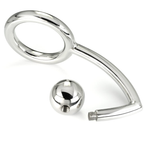 METALL HART - COCKRING MIT ANALEINDRINGLING-HAKEN 45MM