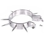 METALL HART - BDSM-HALSBAND MIT SPITZEN