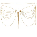 SCHMUCK - WUNDERSCHÖNER METALLKETTENSCHMUCK FÜR DIE TAILLE, GOLDEN