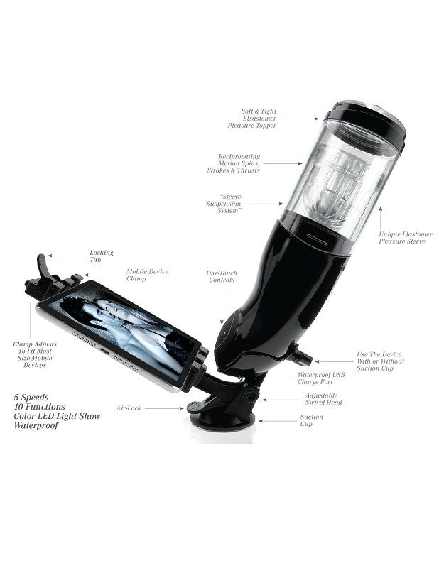 EXTREME TOYZ – USB-MASTURBATOR MÄNNLICH PDX MEGA BATOR ANO SCHWARZ