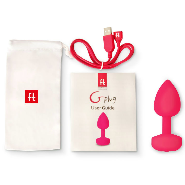 G-VIBE - FUNTOYS GPLUG ANALVIBRATOR WIEDERAUFLADBAR KLEIN NEON PINK 3CM
