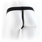 FETISH FANTASY SERIES - SANGLE CREUSE 9 AVEC BOULES 22.9CM MARRON