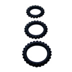 BAILE - TITAN SET 3-TLG. HODENRING SCHWARZ 2,8 + 2,4 + 1,9 CM