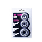 BAILE - TITAN SET 3-TLG. HODENRING SCHWARZ 2,8 + 2,4 + 1,9 CM