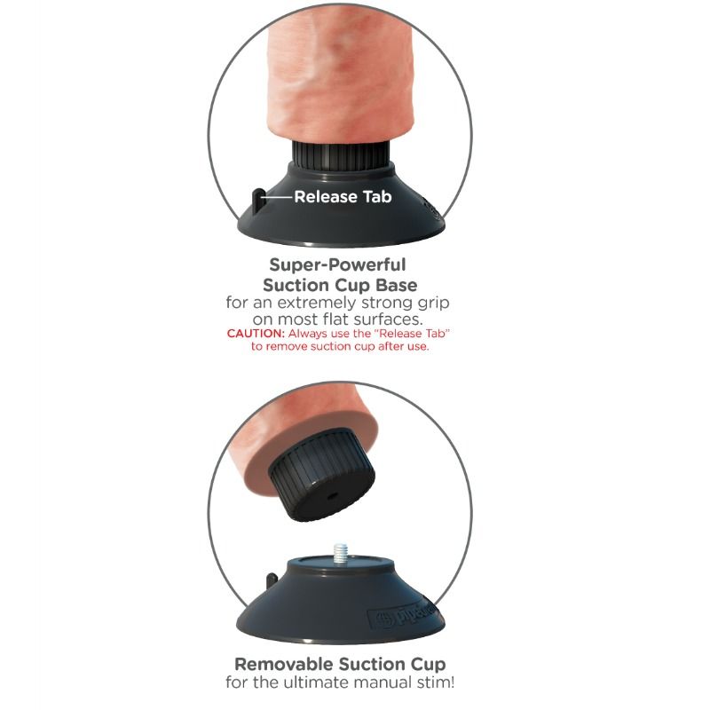 KING COCK - VIBRATOR 23 CM NATURGETREU