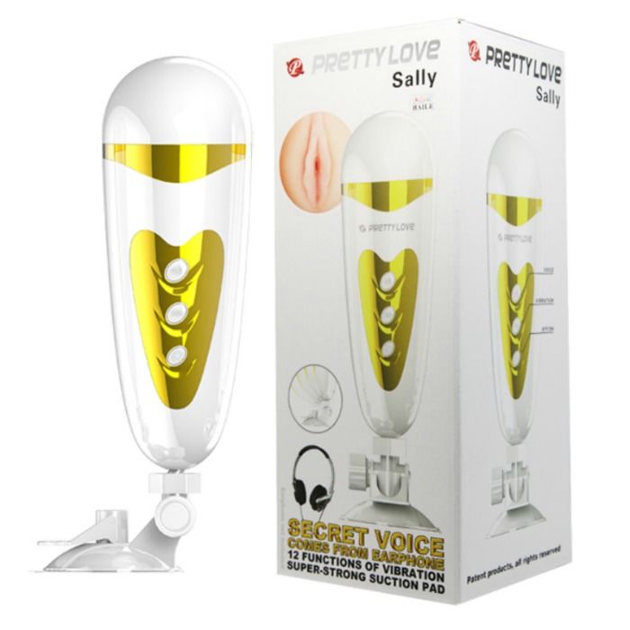 PRETTY LOVE - MÄNNLICHER MASTURBATOR MIT VIBRATION UND SOUND SALLY