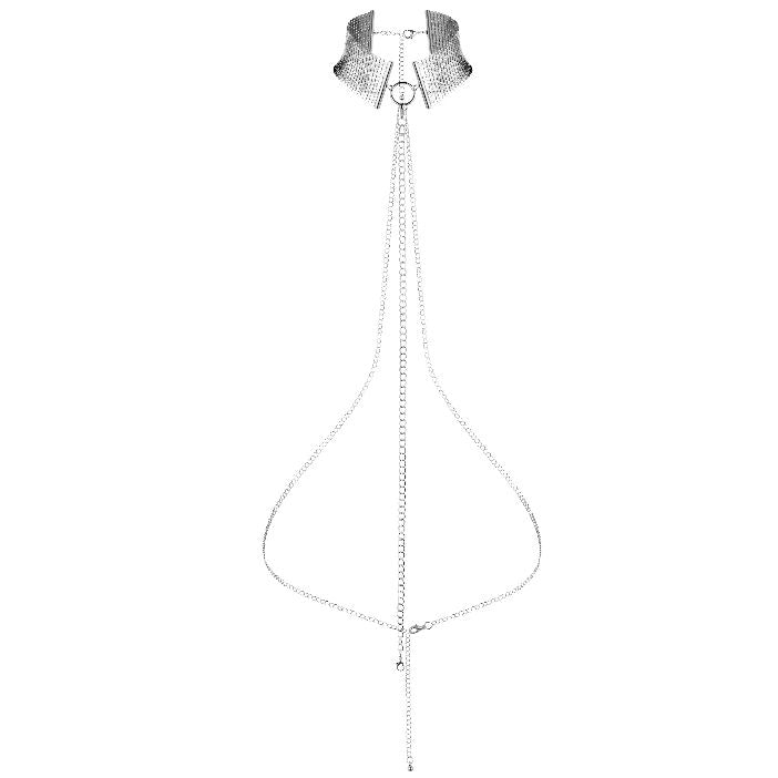 SCHMUCK - METALLIC DESIRE HALSKETTE METALLISIERT SILBER