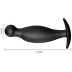 PRETTY LOVE - ANUSPLUG AUS SILIKON E 11,7 CM SCHWARZ