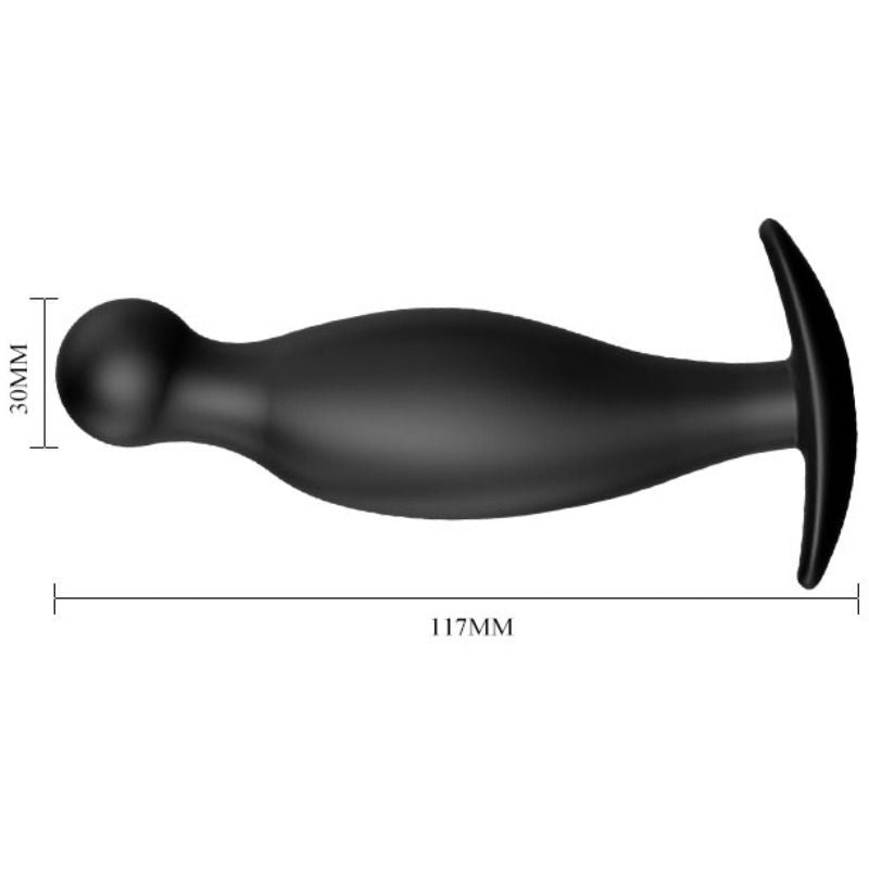 PRETTY LOVE - ANUSPLUG AUS SILIKON E 11,7 CM SCHWARZ
