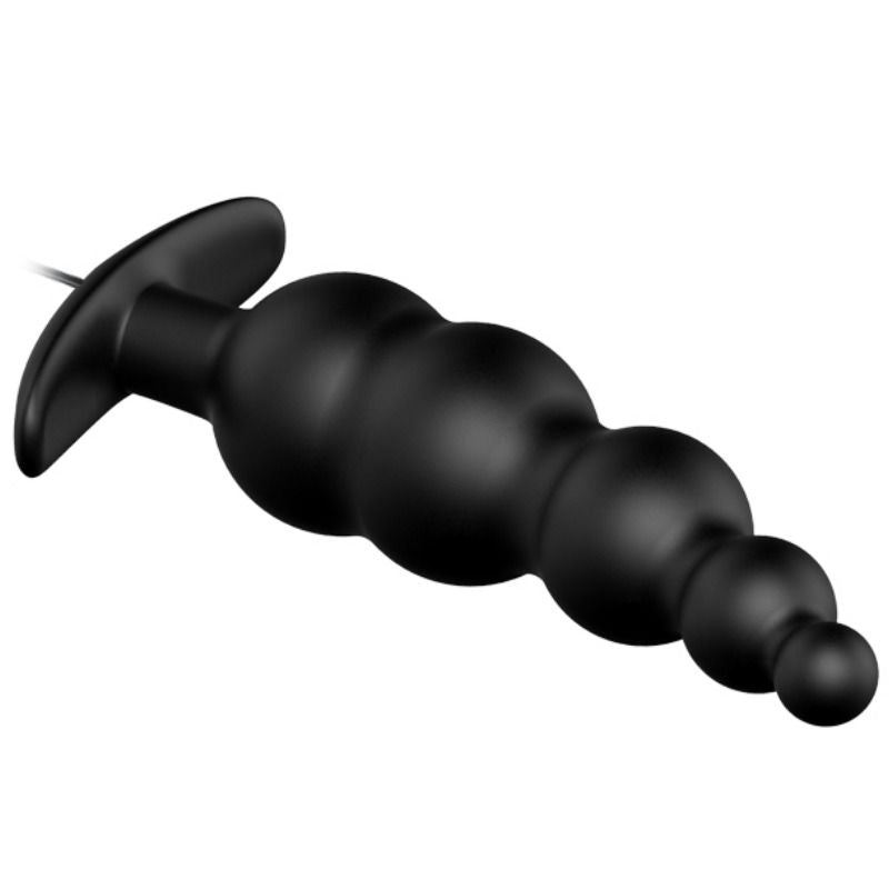 PRETTY LOVE - ANALE VIBRATOR AUS SILIKON EXTRA STIMULATION UND 12 VIBRATIONSMODI SCHWARZ