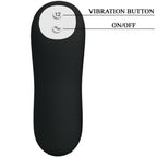 PRETTY LOVE - ANALE VIBRATOR AUS SILIKON EXTRA STIMULATION UND 12 VIBRATIONSMODI SCHWARZ