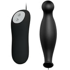 PRETTY LOVE - ANUSPLUG AUS SILIKON, 12 VIBRATIONSMODI, SCHWARZ