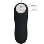 PRETTY LOVE - ANUSPLUG AUS SILIKON, 12 VIBRATIONSMODI, SCHWARZ