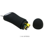 PRETTY LOVE - ANUSPLUG AUS SILIKON, 12 VIBRATIONSMODI, SCHWARZ