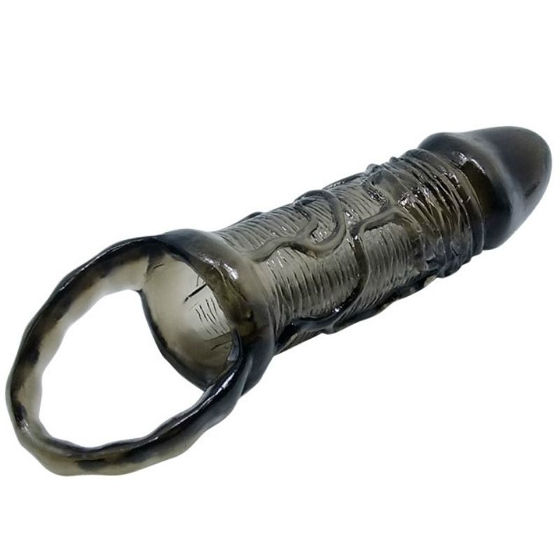 BAILE - PENISVERLÄNGERUNGSHÜLSE MIT HODENSACKRING 11.5 CM