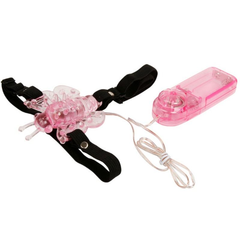 BAILE - GESCHIRR MIT MULTIGESCHWINDIGKEITS-VIBRATOR-SCHMETTERLING
